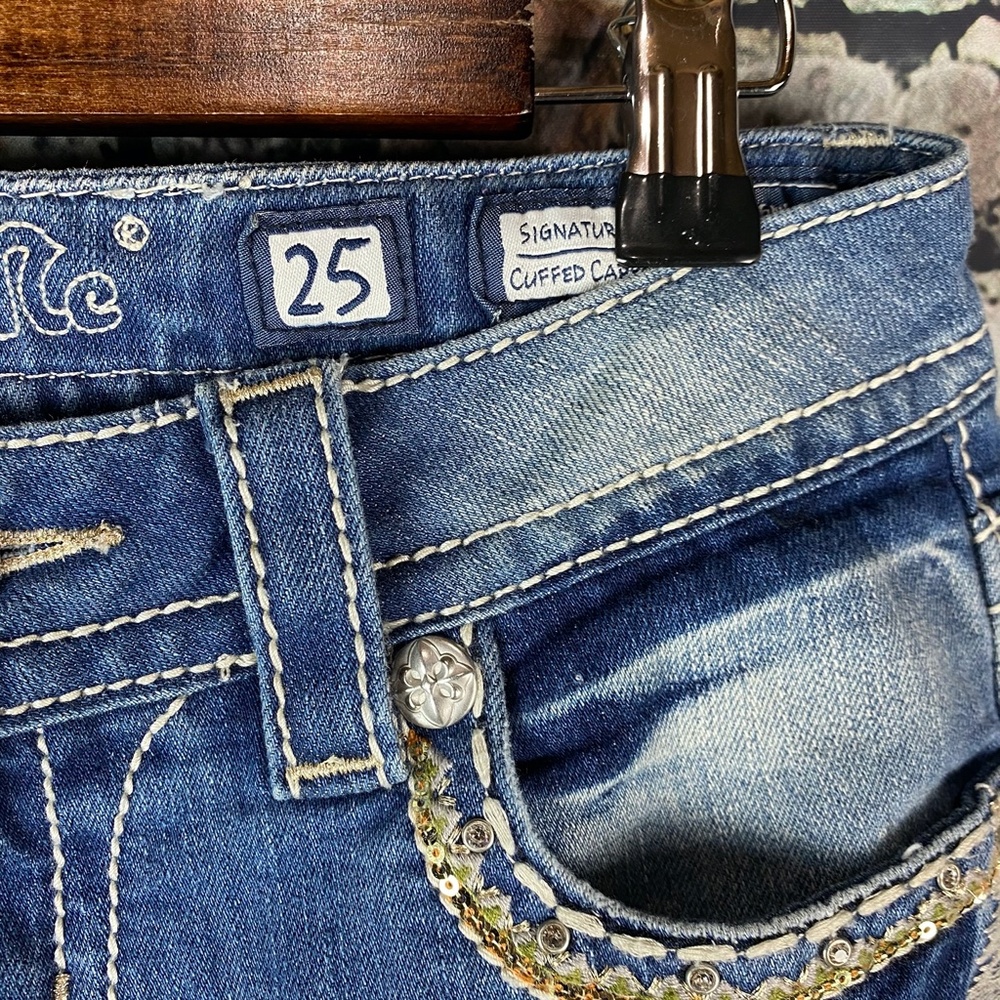 MISS ME SIGNATURE CUFF CAPRI - Picture 6 of 12